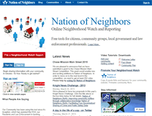 Tablet Screenshot of nationofneighbors.com